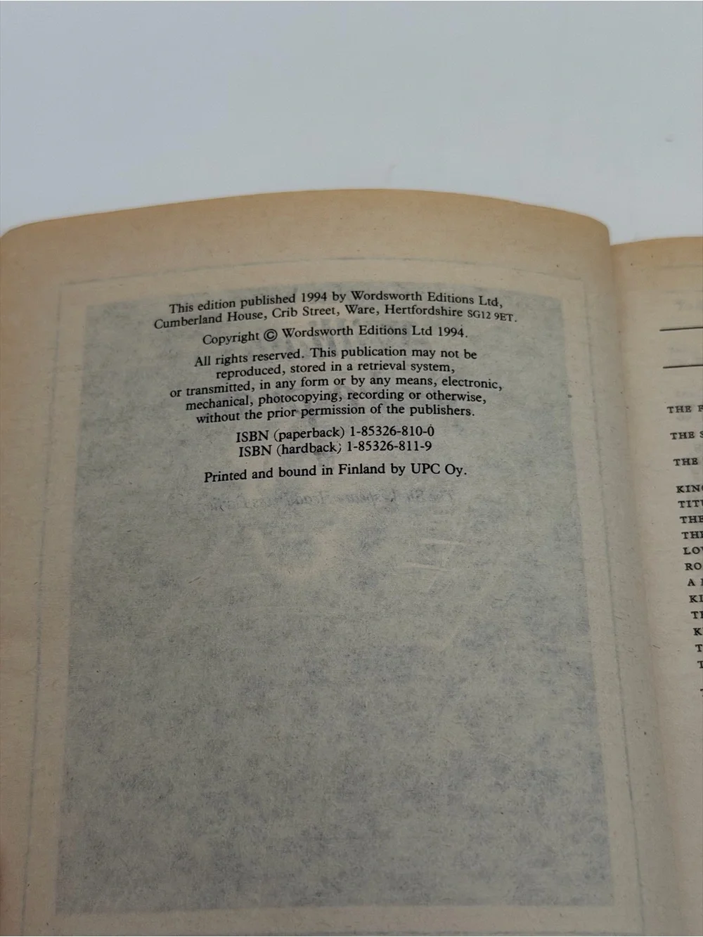 The Complete Works of William Shakespeare by The Wordsworth Poetry PB 1994